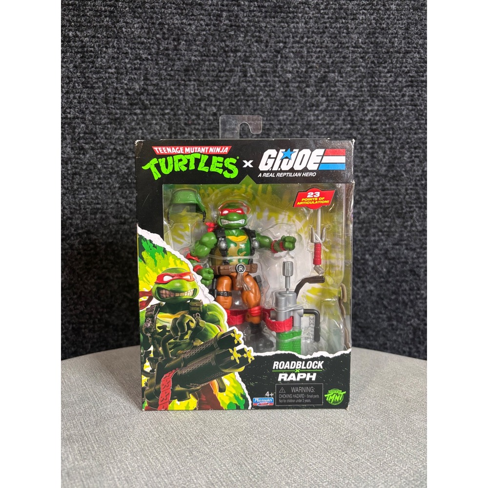 TMNT x GI Joe Roadblock x Raph Action Figure Playmates Toys Raphael Crossover